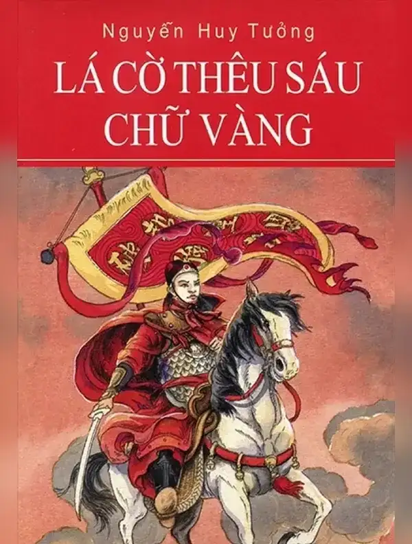 Lá Cờ Thêu Sáu Chữ Vàng